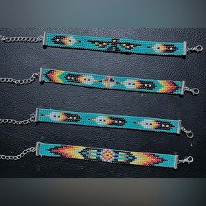 Colorful Beaded Bracelet Set of 4